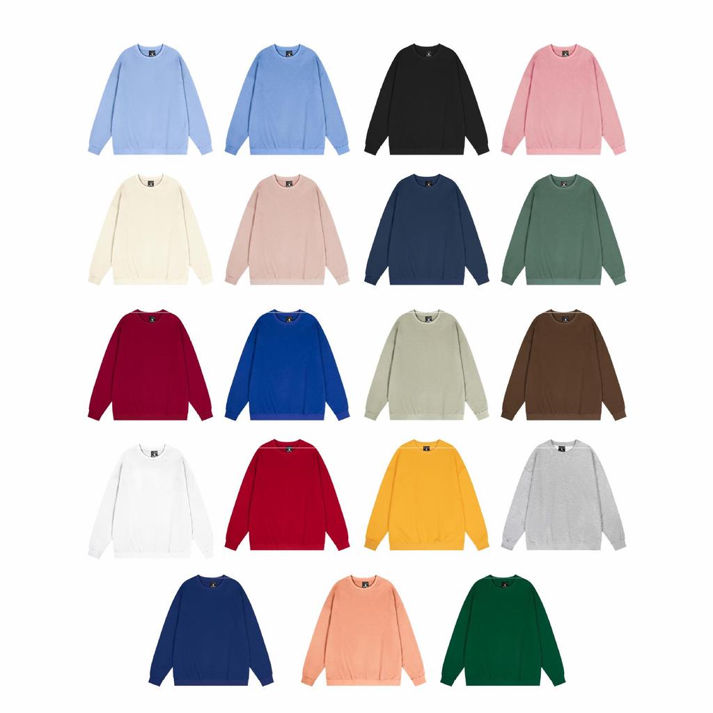 Loose Solid Color Round Neck Hoodie - Unisex Long Sleeve for Couples, Spring & Autumn