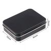 1PC Frosted Household Iron Storage Box Metal Box Tin Plated Container Empty Hinged Lid Small Empty Storage Box