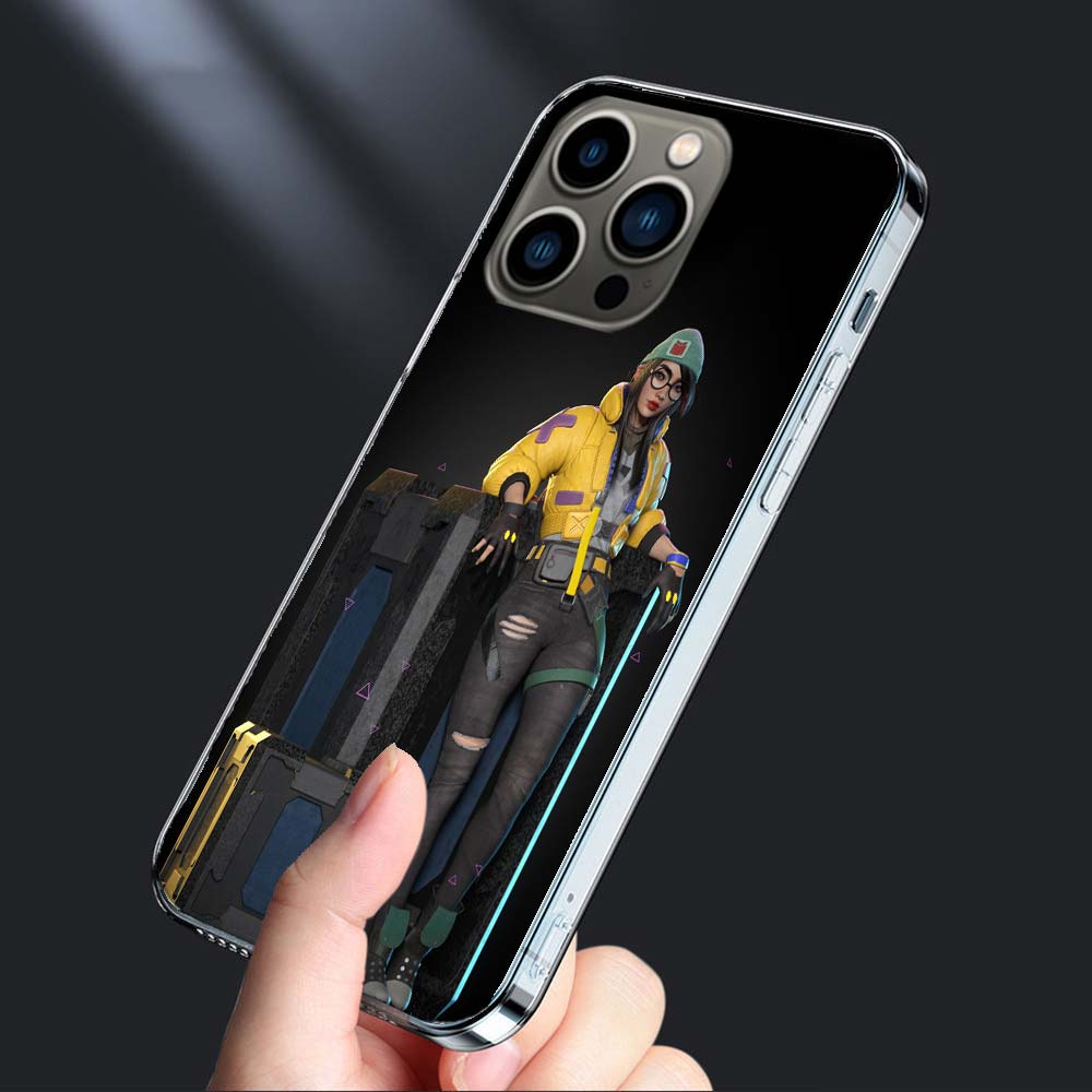 

Valorant Killjoy Phone Case For Iphone 16E 15 Pro 14 Plus 17E 16 17 Pro Max Air 11 12 13 Mini Shockproof Capa Cute Cover TPU iPhone 11
