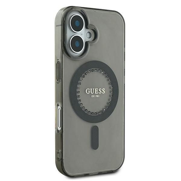 Guess Guhmp16Mpftdtek Iphone 16 Plus 6.7 Czarny/Black Hardcase Iml Rhinestones Magsafe