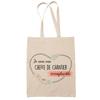Tote Bag - PLANETEE - Irreplaceable Female Construction Site Manager - Cotton - Beige - Printed In France