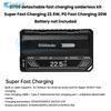 1X 21700 Power Bank Case Solder-Free DIY Kit PD 20W Fast Charging Detachable Cable Portable Battery Case for Outdoor Activities