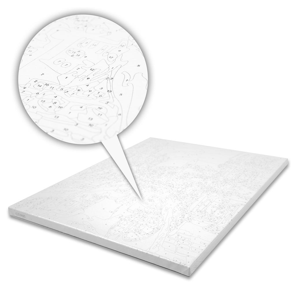 Zarámovaný malířský set podle čísel pro dospělé jako dárek