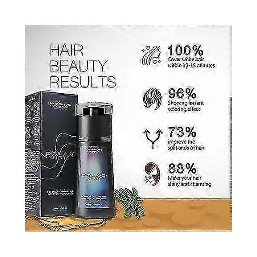 (dark Brown) Polar Hair Care Quick Colour Shampoo