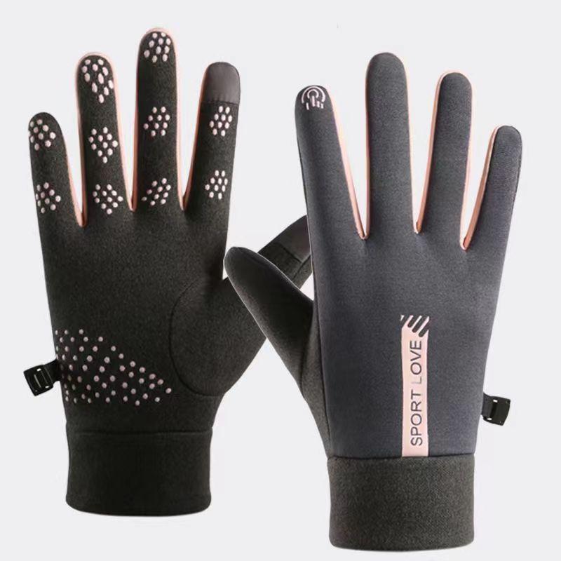 Women And Men Winter Sports Warm Gloves Waterproof And Anti Slip Cycling Gloves Wind And Cold Resistant Outdoor Activity One Size