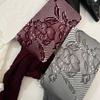 Korean Elegant Mesh Net Tights Hollowed Out Flower Pattern Stretch Full Length Stockings Fishnet Pantyhose for Women