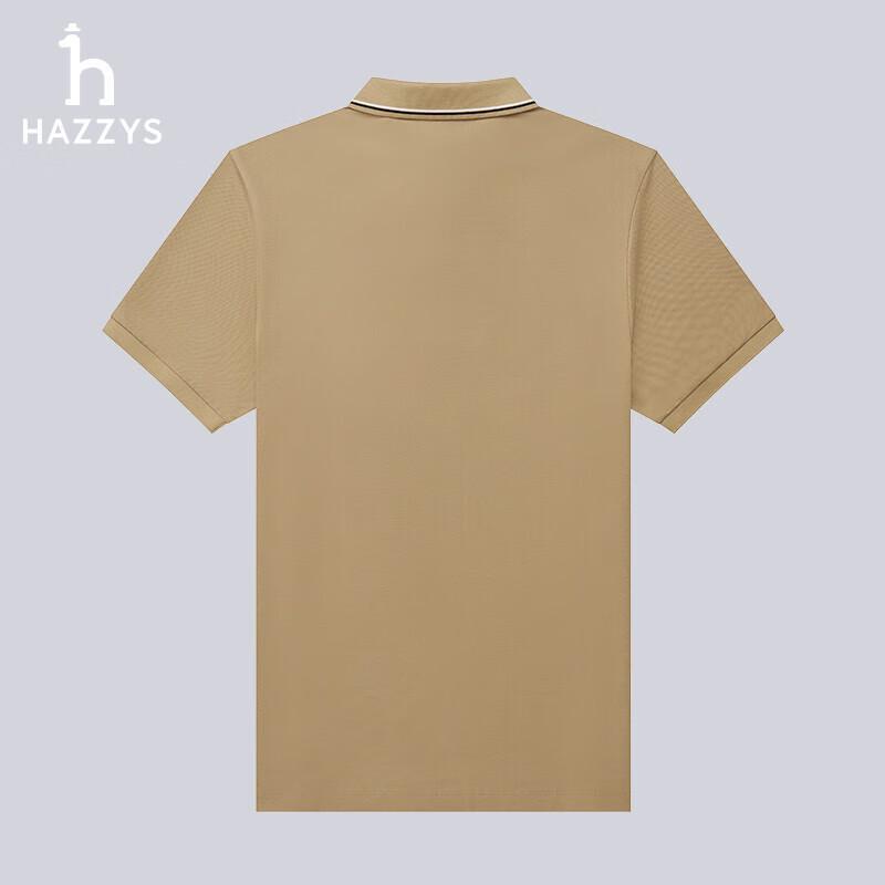 Мужская футболка-поло HAZZYS с коротким рукавом и золотым логотипом 3XL