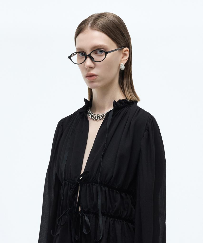 Nonpig Hika_Bk Eyeglass Frames