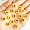 New Sunflower Nail Art Decorations Flat Bottom Realistic Mini Nail Decorations Handmade DIY Hair Clips Earrings Accessories