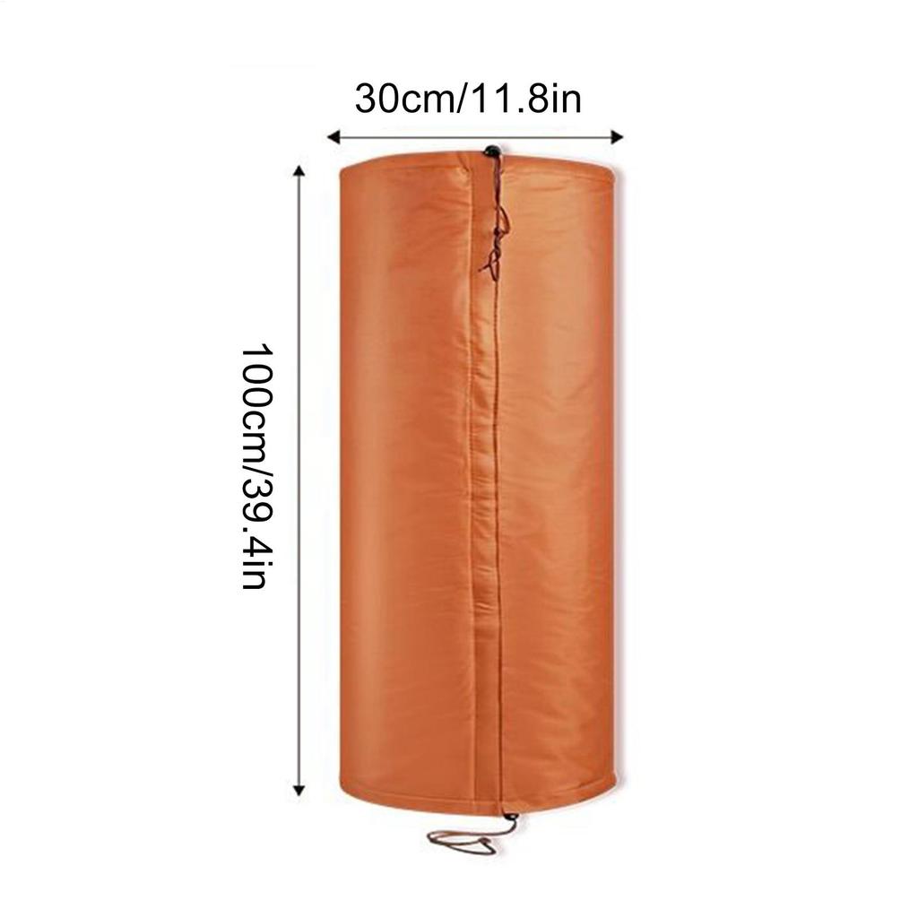 Winter Tree Trunk Freeze Protection Cover Cylindrical Tree Trunk Protector Drawstring Thermal Insulation Wrap For Outdoor Garden Palm Trees Shrub