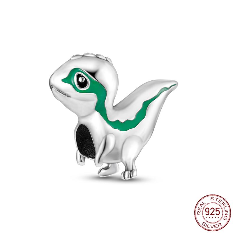 Copper Charms Beads Cute Fire Dragon Dinosaur Charms Fit Original Pendants Bracelet Diy Women Jewelry Gift