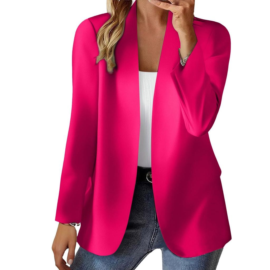 Women's  Fashion  Long Sleeve Open Front  Business Casual Cardigan, Fashion Jacket,