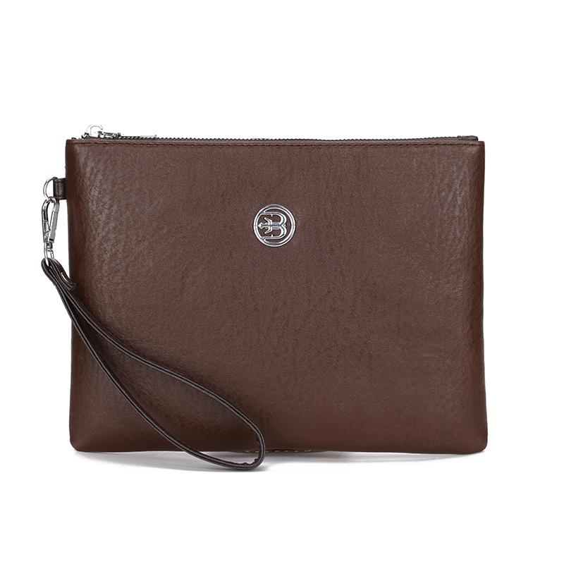 Business Men's Clutch Large Wallet Soft PU Leather Male Wristlet Pack Bag Elegant Leisure Stylish Hand Bags Man Pouch