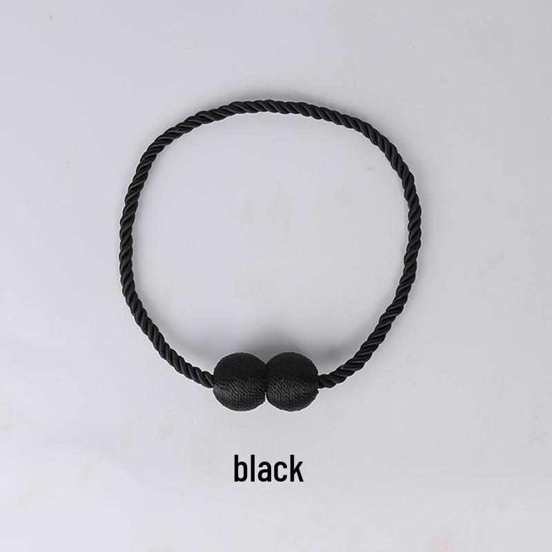 Modern No-Punch Magnetic Curtain Strap & Buckle