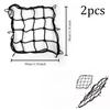 2pcs Luggage Web 2pcs-Motorcycle 6 Hooks Hold Down, Bike Fuel Tank Mesh, High Quality Adjustable, Styling Cargo Net, Luggage Net