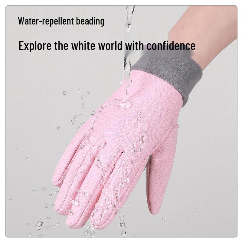 Mănuși de ciclism de iarnă pentru copii – Rezistente la vânt, antiderapante, fără degete, impermeabile pentru băieți, fete și femei.