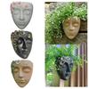 Face Sculpture Wall Planter Figure, Creative Hanging Plant Pot Flowerpot for