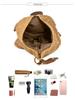 Herren Retro Militärstil Wasserdichter Canvas Rucksack, Großes Fassungsvermögen für Outdoor-Reisen und Bergsteigen