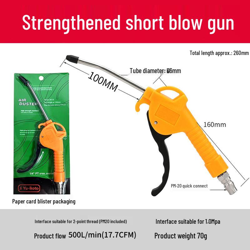 High-Pressure Air Blow & Dusting Gun Set with Extended Nozzle