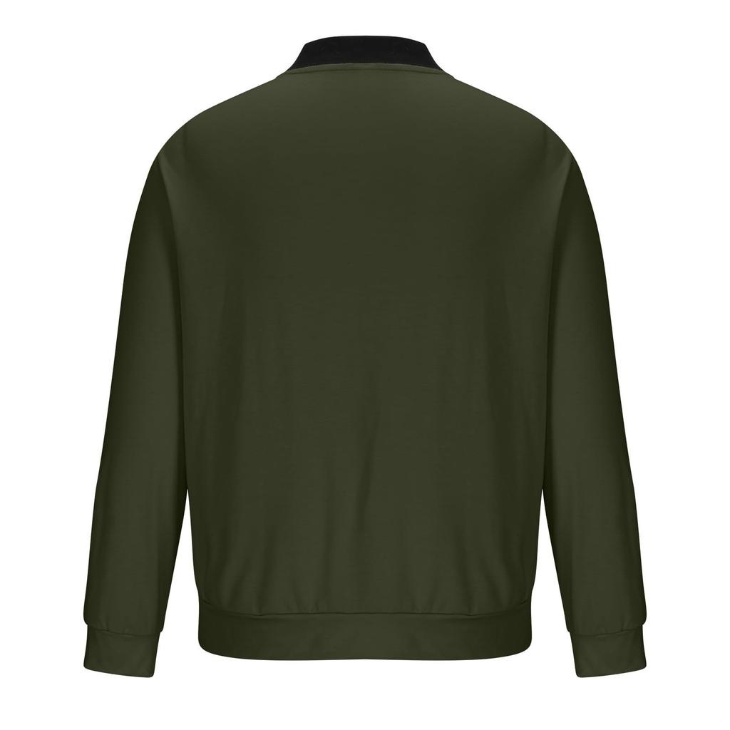 Men's Cotton Jacket Thin  Jacket Casual  Jacket With Zip Flight Jackett  Classic Outdoor Clothing