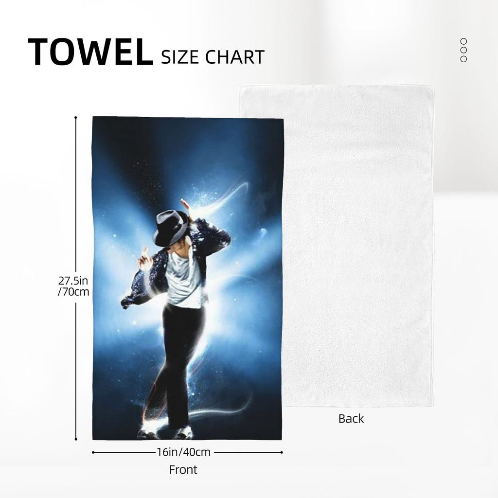 Michael Jackson Musicians Singers Dancers Soft Face Towel Quick Dry Pool Bath Cotton Towels Absorbent