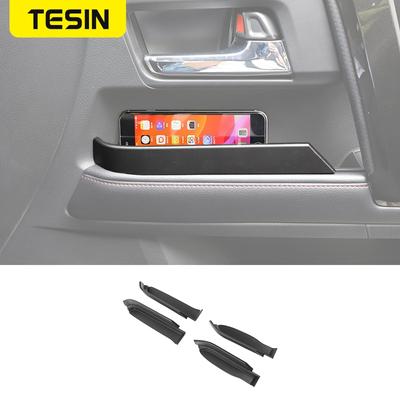 TESIN ABS Car Door Armrest Grab Handle Storage Box Organizer Tray Stowing Tidying Interior Accessories for Toyota 4Runner