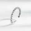 Vintage Twisted Rope Star Open Ring For Women Fashion Irregular Statement Band Party Jewelry