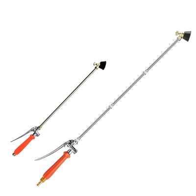 57.48 Inch Metal Pump Spray Wand with Copper Nozzle Garden Spray Telescopic Watering Tool for Irrigation Systems & Cleaning Car