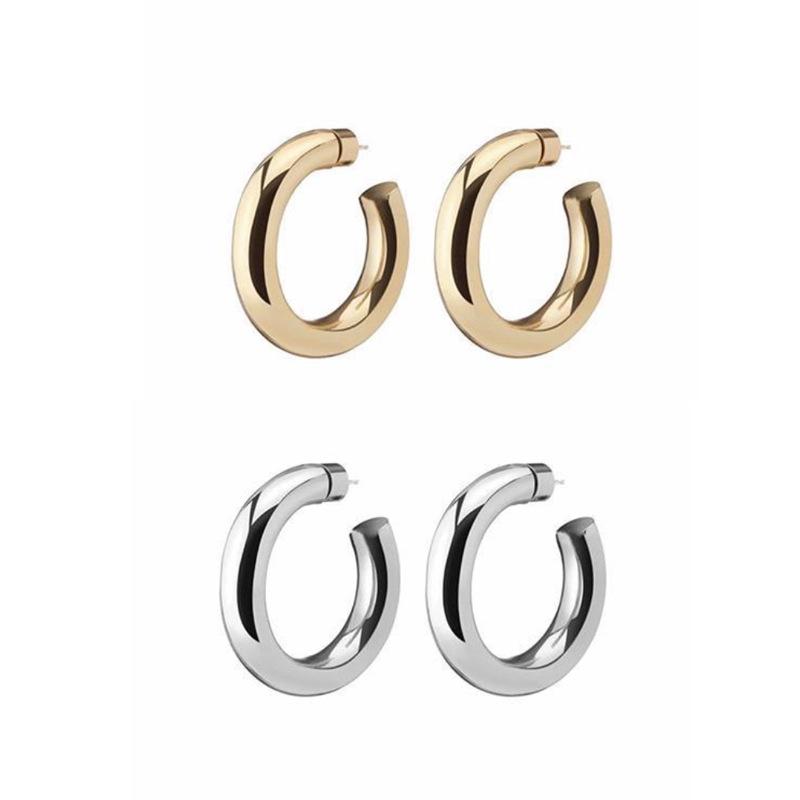 Fashion Temperament C-shaped Earrings, Stud Earrings, Bold Women's Simple Trend Earrings