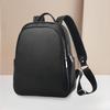 Black New Backpack Temperament Pu Backpack Men's and Women's Backpack Casual Multifunctional Travel Bag