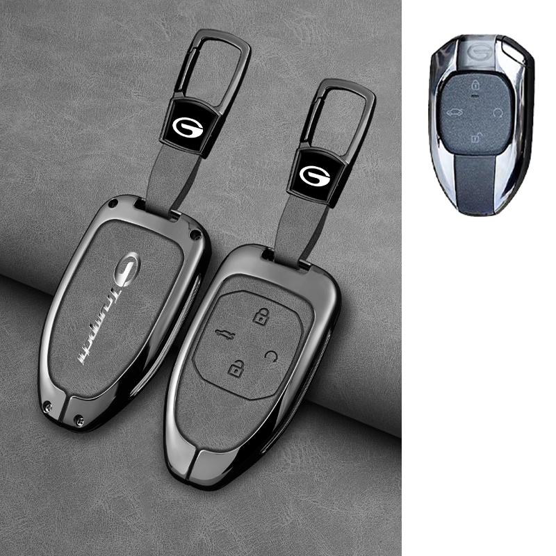 

4 Buttons Zinc Alloy Car Key Case Cover For Gac Trumpchi Gs7 Gs8 Gm8 Gs5 Ga6 Gm6 Gn8 Empow J15 J16 - Auto Accessories