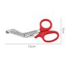 Stainless Medical Rescue Scissors Plastic Handle Steel Wound Gauze First Aid Scissors Practical Outdoor Nurse Scissors Hand Tool