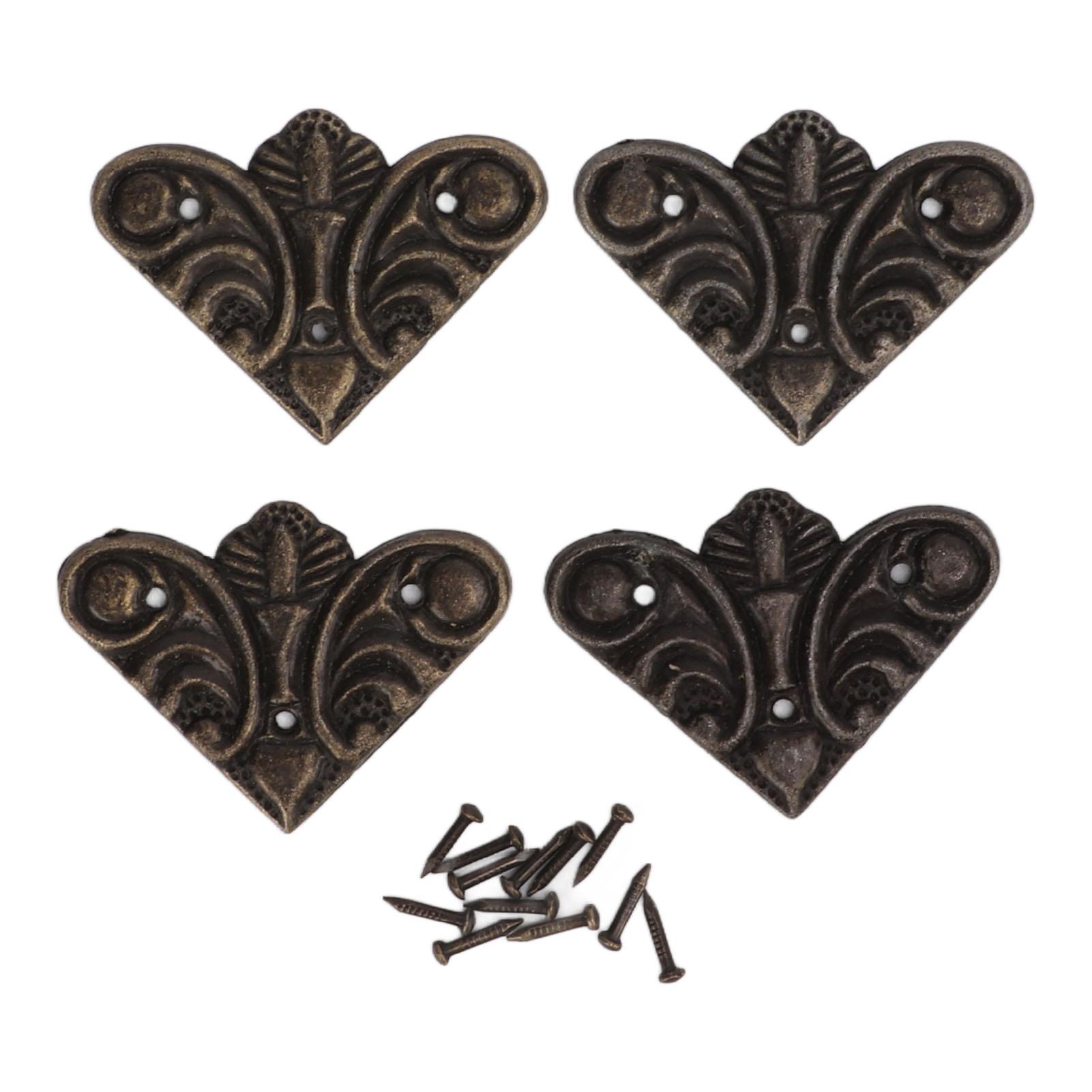 

20 шт. Защитник угла Винтажная форма животного Изысканные угловые накладки с гвоздями для деревянного ящика Книги Скрапбука Фотоальбома