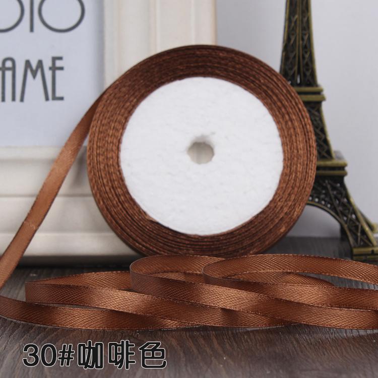 22 Meters (25 Yards) Silk Satin Ribbon 1/4" (6mm) Party Home Wedding Decoration Gift Wrapping Christmas New Year DIY Material