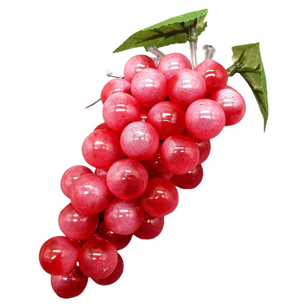 Lifelike Faux Grapes Bunch Display Ornament for Decorative Purposes In Homes Weddings Restaurants and Photo Shoots