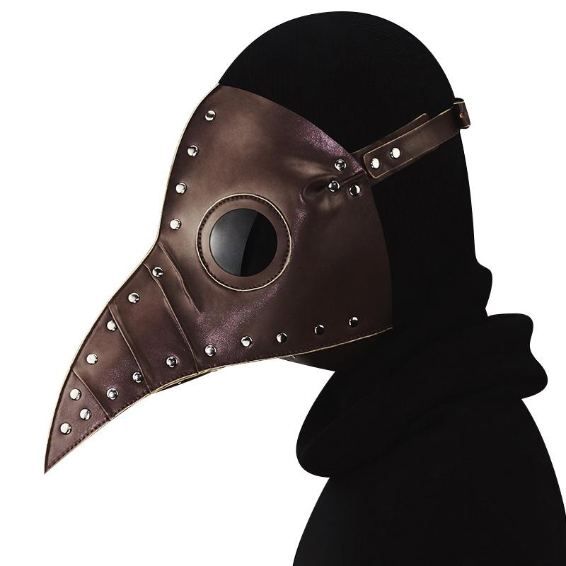Steampunk Halloween Plague Long Beak Doctor Dance Mask Hood Cosplay Show Party Props