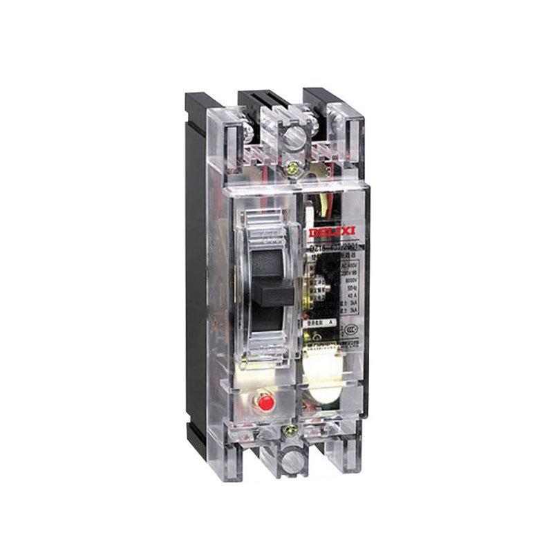 DELIXI Transparent Hydraulic Circuit Breaker DZ15-100T/2901 100A/63A Single-Phase 2P Air Switch