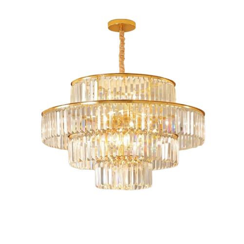 Palazzo - auksinis krištolinis sietynas 60 cm 10xE14
