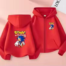 Kids Girls Boy 3-12 Yrs Zipper Style Cardigan Hot Sale Hoodie Sweatshirt Leisure Coat Sports Trend Top Anime Film Print Clothing