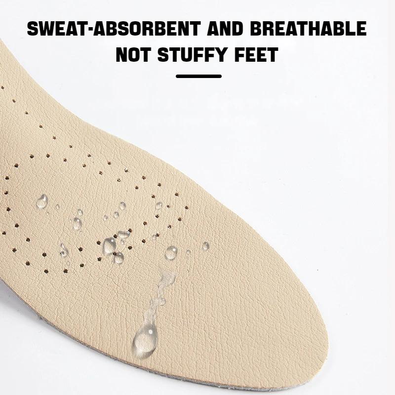 Soft Non-slip Shoe Pads Comfort Arch Support Insole Leather Women Shoes Insoles for Feet Plantar Fasciitis Relief Shoe Inserts
