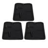 3pcs Scissors Holder Pouch Large Capacity Lightweight Portable Black Scissors Bag for Salon Barber Stores
