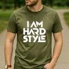 Ich bin Hardstyle Grafik Baumwoll T-Shirt Hard Dance EDM Unisex Unisex Unisex Lässiges Festival Streetwear T-Shirt für Hardstyle Raver Tee
