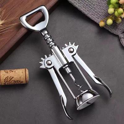 Wine Opener Stainless Steel Red Wine Opener Wing Type Metal Sommeliers Corkscrew Bottle Openers Corkscrews Wine Cork Remover