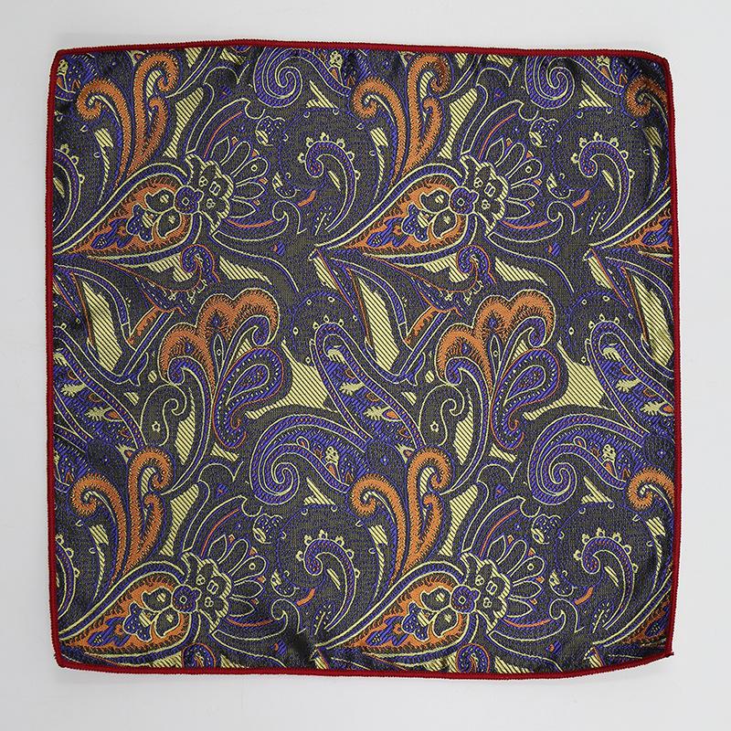 Square Scarf Suit Pocket Towel Wedding Groom Best Man Red Embroidery Business Square Scarf Pocket Towel