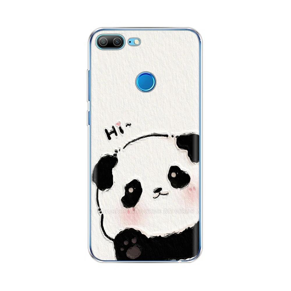 Phone Case For Honor 9 Lite Back Cover for Huawei Honor 9 Lite Cases Transparent Silicon TPU Protective Cats Flower Print Covers