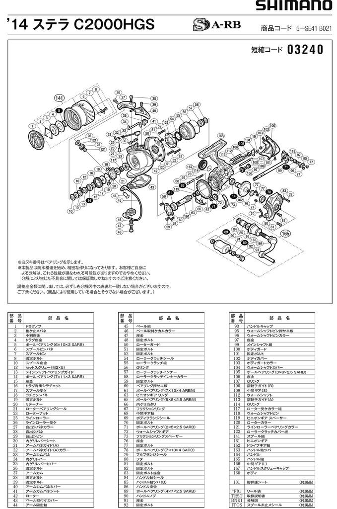 Genuine Parts 14 Stella C2000HGS Handle Screw Cap Part 13LPV No.