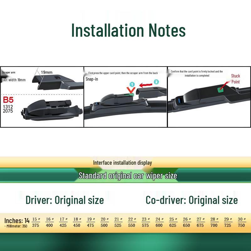 Leapmotor B01 Frameless Silent Multi-functional Wiper Blade
