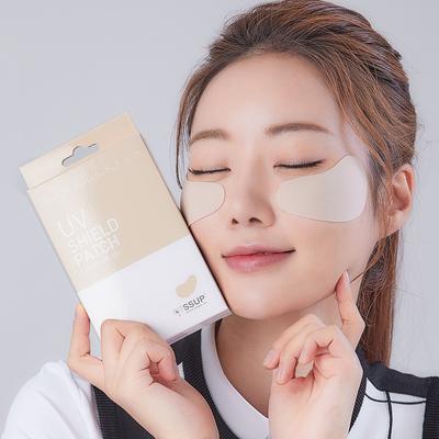 Sangsangup Shield Golf Protecție UV Plasture pentru ochi Plasture solare Plasture de culoare bej, 5 bucăți, 3,5 g