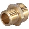 Brass Pipe Fitting,External Thread 3/4" To 1/2" Hex Nipple Reducing Male Pipe Water Tube Fitting Quick Set (Intensification)