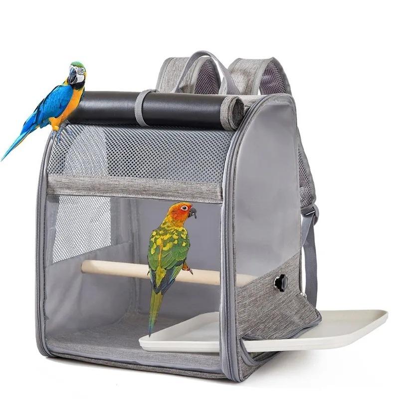 Portable Bird Backpack Foldable Oxford Bird Carrier Parrot Small Pet Carrying Bag Bird Travel Carrier